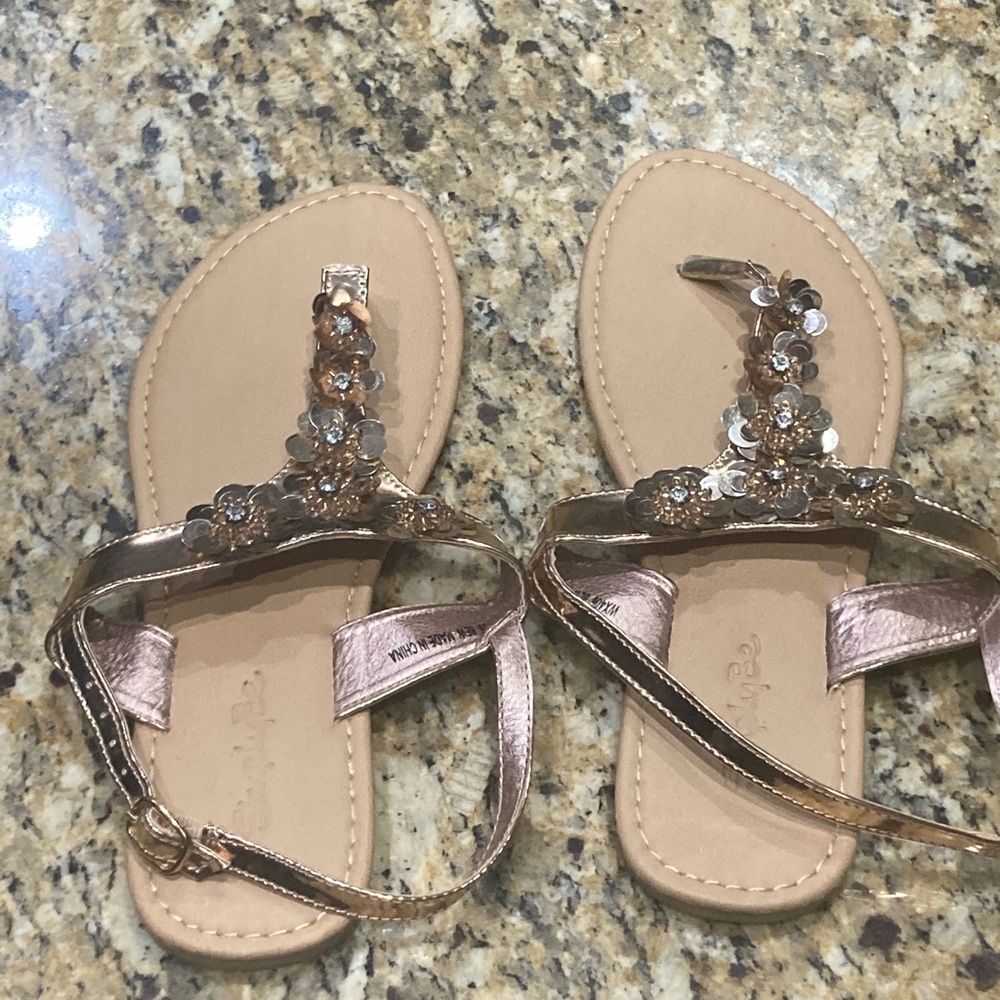 Simply be sequin flower sandals - Picture 5 of 14